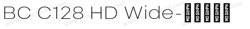 BC C128 HD Wide字体转换